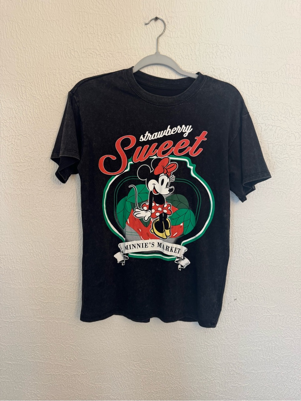 Disney Black 'Strawberry Sweet' Minnie Graphic Tee